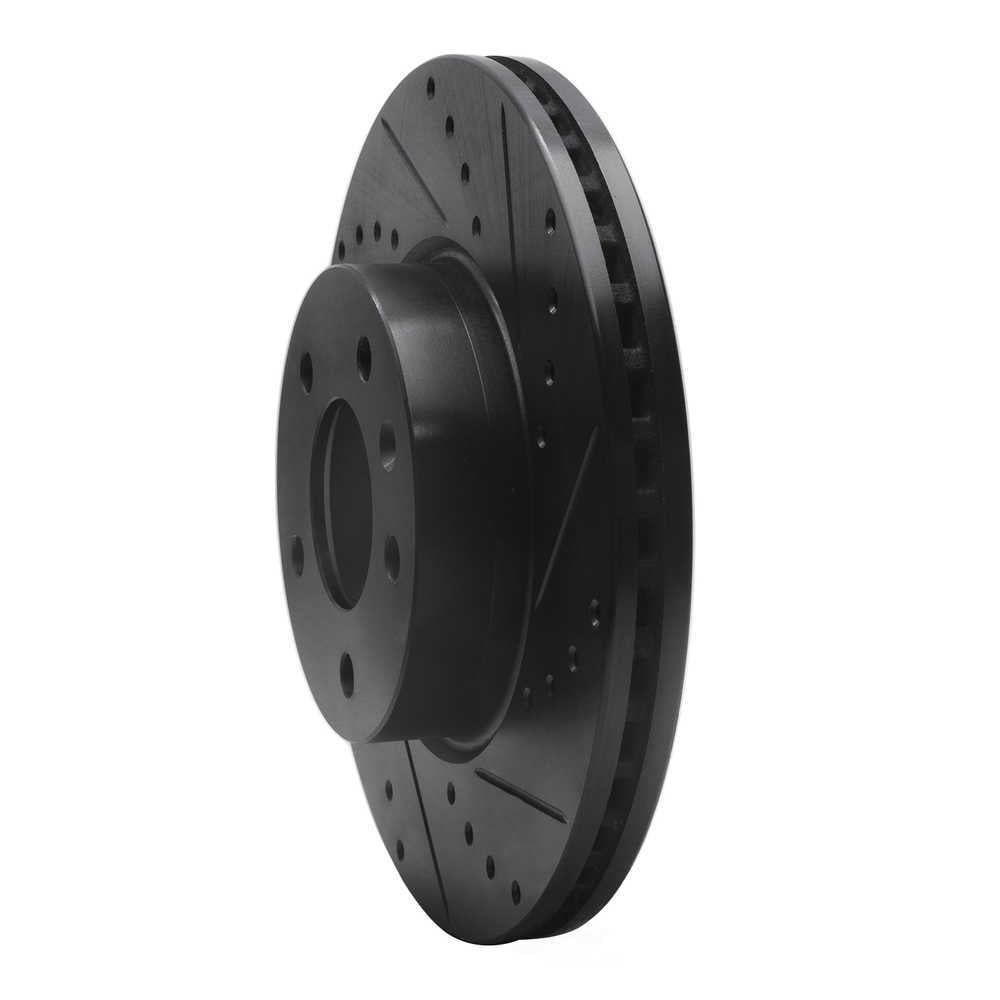 Dynamic Friction Company 633-46033R DFC Brake Rotor - Drilled And Slotted - Black