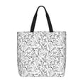 thumbnail image 1 of Fotbe Black White Music Bolsa Tote con Estampado para Mujer, Bolsos con Cremallera, Bolsa de Hombro Casual de Gran Capacidad con Bolsillos Internos, 1 of 7