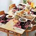 thumbnail image 2 of Spooky Halloween Silhouette Pattern Summer Placemats Table Placemats Set Of 4-Linen Kitchen Washable Placemats Table Mats 11.8"x17.7" Non-Slip Heat Resistant, 2 of 6
