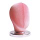 thumbnail image 3 of Cabeza de bloque de lienzo, cabeza de exhibición de peluca (9,84 pulgadas de alto), cabeza de maniquí con soporte para peluca para Terciopelo rosa, 3 of 8