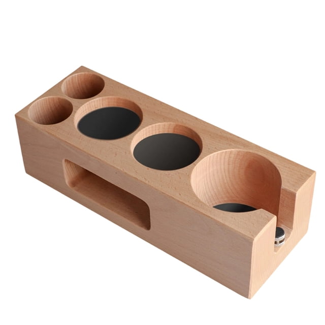 BotaniNest Wooden Coffee Station With Base For Machine Handheld