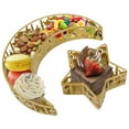 thumbnail image 1 of 2Pcs Ramadan Serving Dishes Reusable Metal Moon Star Shaped Trays Rustproof Moon Star Plate Tray Delicate Moon Star Serving Tray Ramadan Decoration Plate Washable for Eid Ramadan Food Par, 1 of 11