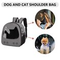 thumbnail image 1 of Mochila para perros y gatos, bolsa de salida transpirable para mascotas, bolsa frontal para llevar mascotas (gris claro), 1 of 7