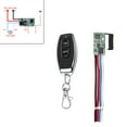 thumbnail image 4 of 2x DC 12V 433MHz interruptor remoto inalámbrico de un canal de modo momentáneo transmisor receptor, 4 of 8