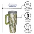 thumbnail image 4 of 40oz Tumbler with Handle and Straw, Vacuum Insulated Stainless Steel Travel Mug, Fits Car Cup Holder, Camo Print, 4 of 6