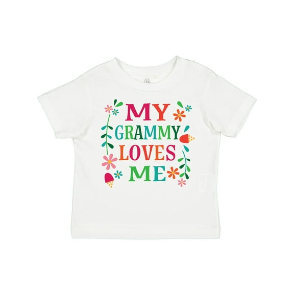 Inktastic My Grammy Loves Me Girls Apparel Girls Toddler T-Shirt