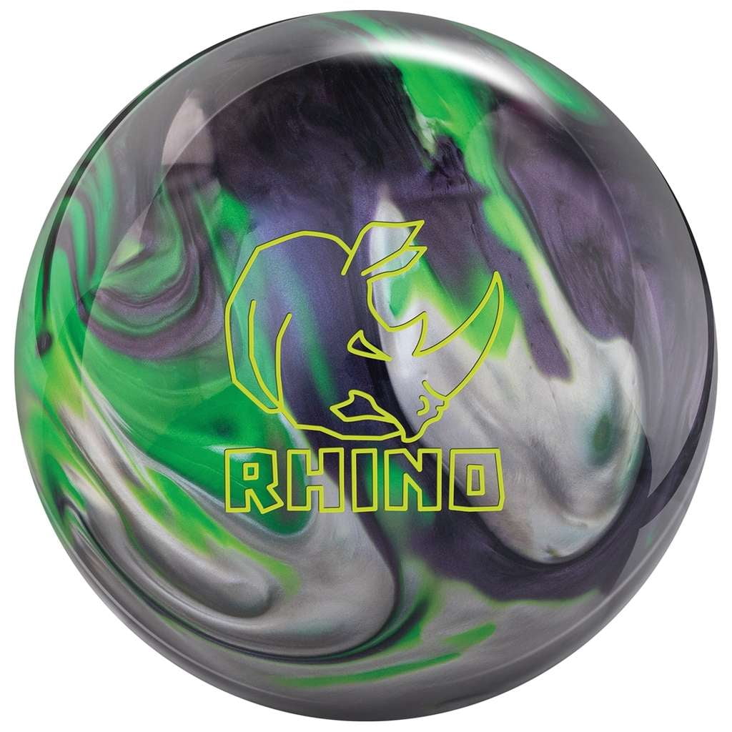 Brunswick Rhino Carbon Lime Silver Bowling Ball - 16lbs