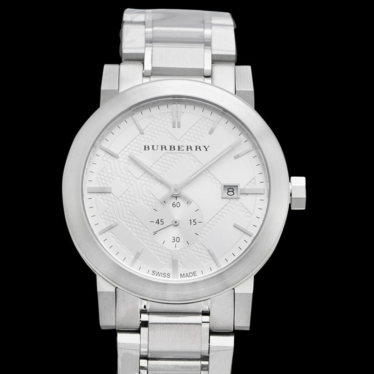 BURBERRY　BU9900 Burberry Quartz Silver Check Stamped Dial Stainless Steel