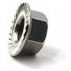 thumbnail image 4 of Tuercas de seguridad con brida hexagonal M6 de acero inoxidable 304 (paquete de 50), 4 of 5
