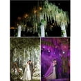 thumbnail image 7 of Wisteria Hanging Flowers, 36 Pack 43.2 inch 3.6 Feet Wisteria Artificial Flower Fake Wisteria Vine Ratta Long Hanging Bush Garland Silk Flowers String Decorate Home Party Wedding Decor (Milk White), 7 of 7