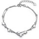 thumbnail image 1 of Elegantes pulseras de doble capa de perlas y estrellas con regalo de plata de ley 925, 1 of 5