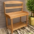 thumbnail image 6 of All Things Cedar Deluxe Potting Bench, Outdoor Garden Workstation Table, 6 of 9
