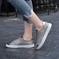 thumbnail image 5 of Cyiecw Women's Glitter Shoes Fashion Shiny Sequin Tennis Sneakers Lightweight Lace up Casual Shoes, 5 of 8