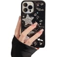 thumbnail image 3 of LOLAGIGI Funda para iPhone 13 Bling Stars 3D Hearts Diamond Twinkle Star Glitter Y2K Spark Luxury Girly Estética Diseño personalizado para mujeres niñas adolescentes Funda de TPU suave transparente, 6, 3 of 4