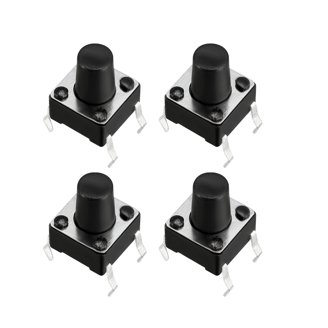 20 Micro Interruttori Tattili Sourcingmap – 3x6x3.5mm, 2 Terminali, Contatto Momentaneo, Per PCB, Montaggio Foro Passante - 5