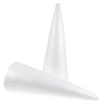 thumbnail image 2 of 2 conos de espuma para árbol de Navidad, accesorios para manualidades infantiles, conos de espuma en forma de cono, hechos a mano, color blanco sólido (38 x 13,5 cm), 2 of 5