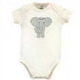thumbnail image 6 of Touched by Nature Baby Girl Organic Cotton Bodysuits 5pk, Girl Elephant, Preemie, 6 of 6