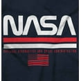 thumbnail image 2 of NASA Retro Worm Logo American Flag Sweatshirt for Men or Women Brisco Brands L, 2 of 6