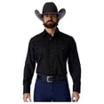 thumbnail image 6 of Wrangler Men's Long Sleeve Western Snap Dobby Striped Shirt, 6 of 10
