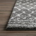 thumbnail image 3 of Addison Reston Boho Trellis Shag Gray Area Rug, 3 of 12