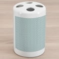 thumbnail image 1 of Aqua Ceramic Toothbrush Holder, Curvy Lines Bubbles in High Seas Surfing Season Water Sports Oceanic Summertime, Decorative Versatile Countertop for Bathroom, 4.5" X 2.7", Sky Blue White, by Ambesonne, 1 of 4