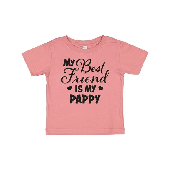 Inktastic My Best Friend is My Pappy with Hearts Boys or Girls Baby T-Shirt