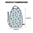 thumbnail image 2 of Fuzoiu Dinosaur Print 2 Pack Kick Mat Back Seat Protector With 3 Storage Pockets, Universal Car Seat Back Organizer For Kids Pets, Waterproof Backseat Protector For Most Car, 2 of 8