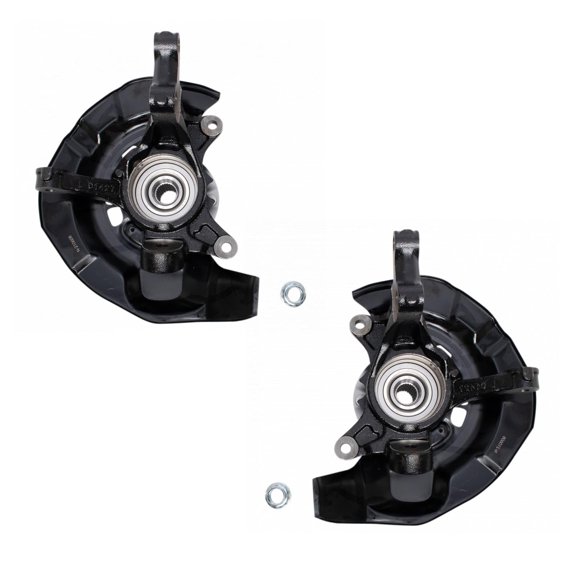 TRQ Complete Wheel Hub Bearing & Steering Knuckle Assembly Pair for Highlander BHA34232 Fits select: 2004-2007 TOYOTA HIGHLANDER