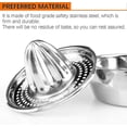 thumbnail image 2 of Lemon Press, Hand Press Juice Press Lemon Press Stainless Steel 500Ml Metal Lime Gift Quantity 1 piece, 2 of 5
