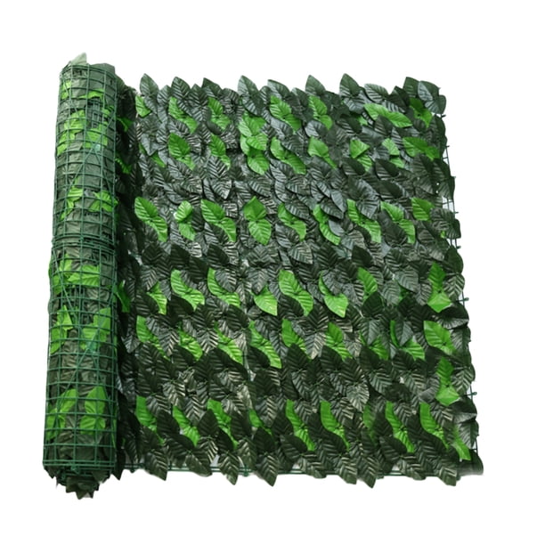 Pantalla Valla Privacidad Artificial Setos Hiedra (hojas Rábano Claras Y Oscuras) Verde