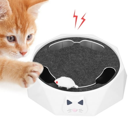 Hilitand Interactive Cat Toy Teaser Cat Electric Catch Mouse Mice Turntable  Cat Interactive Toy Cats Feather Toys Cat Catching Mouse | Walmart Canada