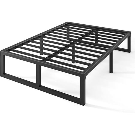 

King Bed Frame 14 Inch High 3500 lbs Metal Platform Mattress Foundation with Steel Slat Support/No Box Spring Needed/Noise Free/Non-Slip/Easy Assembly