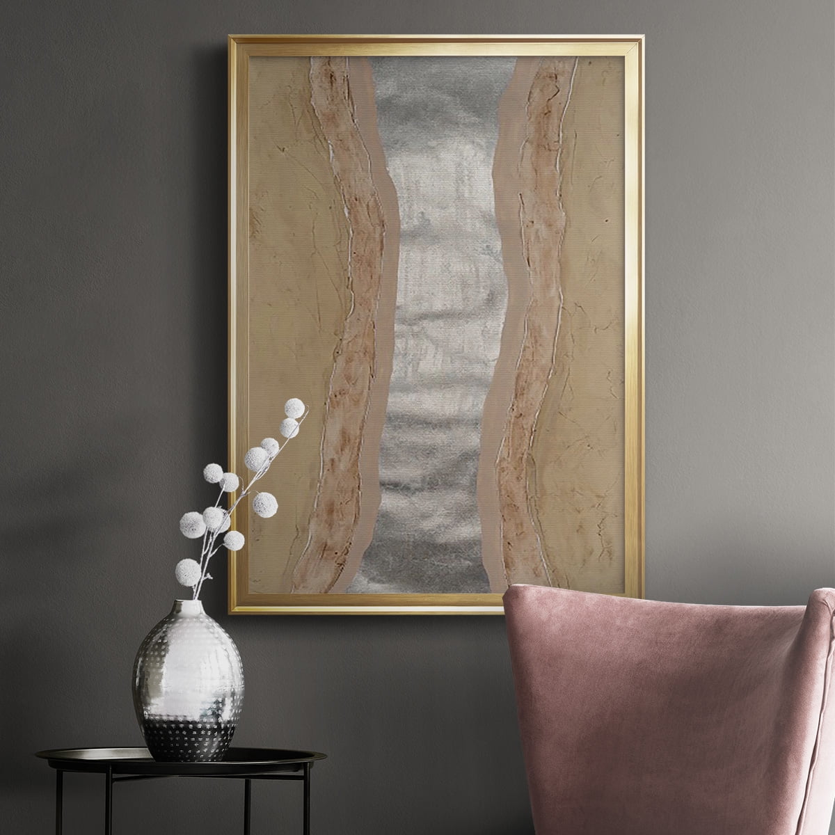 Silver Lake II Premium Framed Print, in Gold, Black, or Silver - Ready to Hang