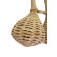 thumbnail image 3 of Woven Double Jingle Caxixi Shaker - African Bottle Cap Rattle, 3 of 3