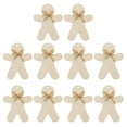 thumbnail image 3 of 20 Sets DIY Wood Cutouts Unfinished Christmas Theme Gingerbread Man Wooden Cutouts, 3 of 6
