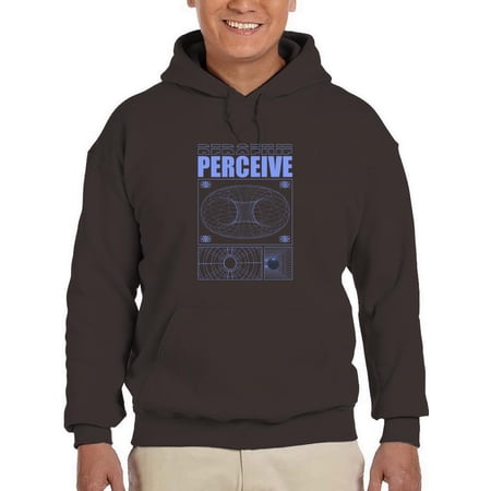 Perceive Vectors Techno Style Hoodie Men -Image by Shutterstock Male 3X-Large