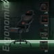 thumbnail image 2 of Silla Gamer BALAM RUSH THUNDER MAX V7 Ergonomica Reclinable 180° 120kg Reposabrazos 2D Negro / Rojo BR-940603, 2 of 5