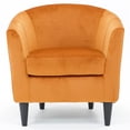 thumbnail image 2 of Fox Hill Trading Windsor 17.5" Polyester Fabric Club Chair in Orange, 2 of 4
