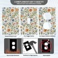 thumbnail image 3 of Yayeee Blank Wall Plate Cover 1-Gang 4.5"x2.7" Home Unused Decorative Outlet, Watercolor Wildflowers Pattern, 3 of 7