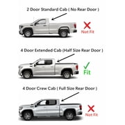 Privacy Driver Left Side Rear Door Window Door Glass Compatible with Chevrolet Silverado/GMC Sierra 1500 4 Door Extended Cab 2019-2026 Models