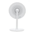 thumbnail image 2 of Makeup Mirror with LED Light and Fan 90-degree Rotation Cosmetic Beauty Portable Detachable Tabletop Mirror with 5X Magnifier Mirror, 2 of 7