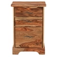 thumbnail image 4 of Taran Designs Darcy 3-drawer Live Edge Solid Wood Filing Cabinet in Brown, 4 of 12