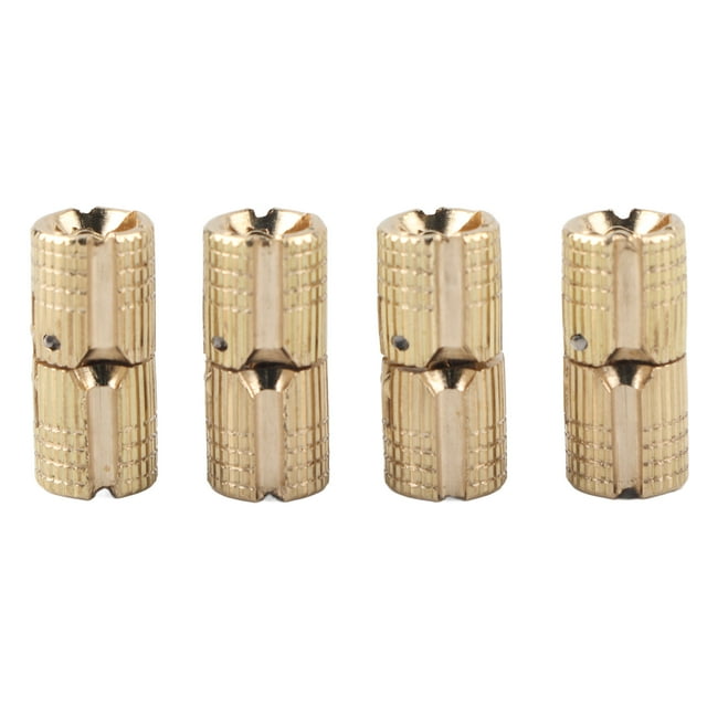 Bisagra de barril Jadeshay 4 piezas/paquete gabinete de latón y cobre bisagras de gabinete ocultas Color cobre