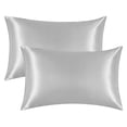 thumbnail image 1 of Funda de almohada Irfora Un par de fundas de almohada Satén de seda para el hogar Suave para el cabello y la piel Funda de almohada de seda simulada lavable Irfora Funda de almohada, 1 of 7