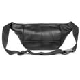 thumbnail image 3 of J. Buxton Men's Original Belt Bag Fanny Pack Leather, Black, 3 of 5