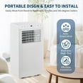 thumbnail image 2 of JoanKaren 8000 BTU Portable Air Conditioner,Portable Quiet 3-in-1 AC Unit,Cools Rooms Up to 350 Sq.Ft,24H Timer,Remote Control,Window Kit,White, 2 of 7