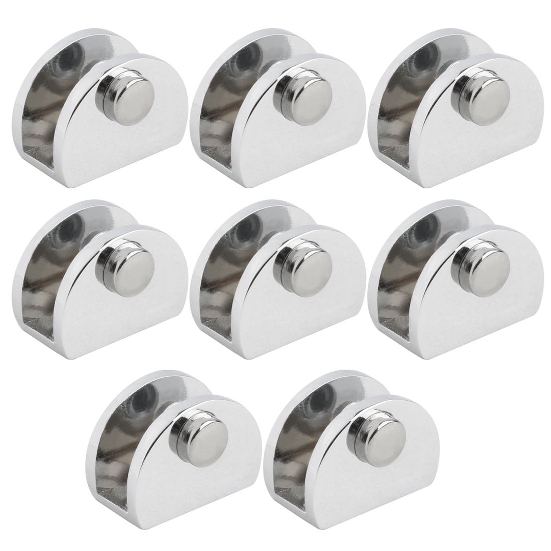 Home Stainless Steel Cabinet Door Glass Clamp Brackets Fixing