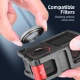 thumbnail image 4 of Sport Camera Cage Conejo Marco Protector La Caja Del Aluminio Metal Con Zapatilla Fría 1/4 Pulgadas para Dji Osmo Action 3/4 Accesorios Cámaras Acción, 4 of 9