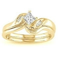 thumbnail image 2 of Perfect Moissanite Diamond Bridal Ring Set 0.65 Carat with 18k Gold Plating, 2 of 3