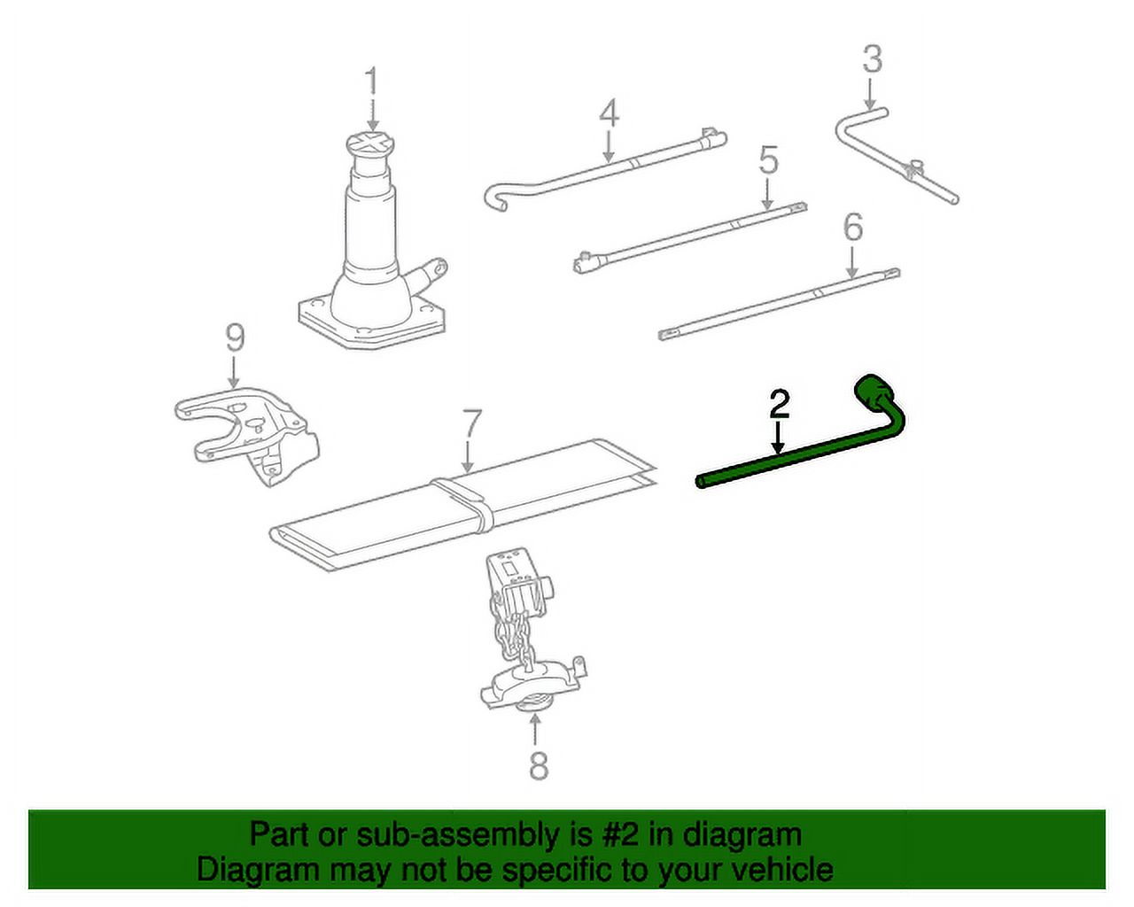 Genuine OE Toyota Wheel Lug Wrench 09150-0E010